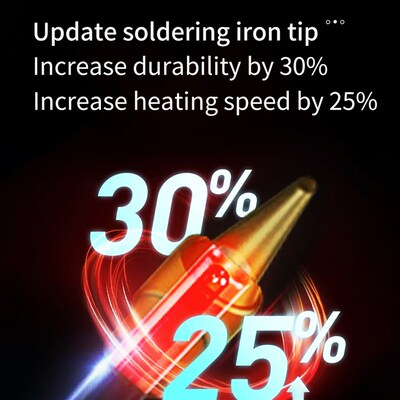 大屏LED无线便携usbq充电电烙铁75W家用小型焊接维修510接口恒温