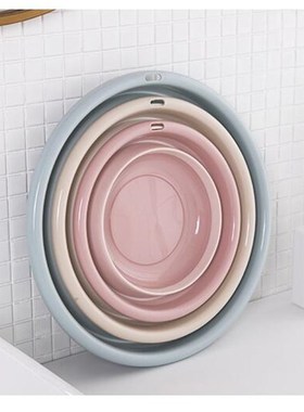 Portable Folding Bucket Camping Washbasin Folding Basin Sili