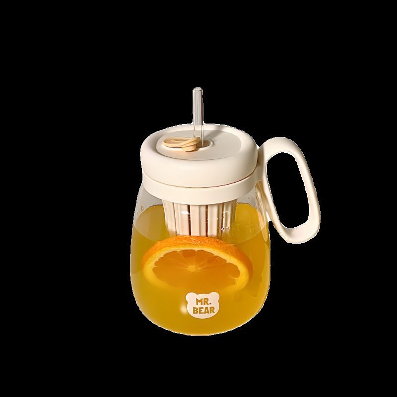 办公室水杯泡茶水分离大肚玻璃吸管杯子女高颜值高硼硅耐热大容量,餐饮具,玻璃杯,淘宝优惠券,粉丝福利购,淘宝优惠卷