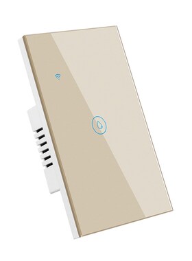 跨境118美规涂鸦智能开关钢化玻璃面板暗装大功率热水器4000W开关