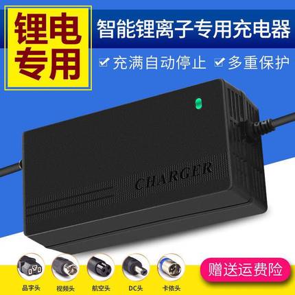 电动车锂电池充电器24V36V48v67伏20aA安滑板车哈雷代驾独轮航空