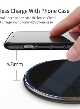 15W Qi Wireless Charger For iPhone 13 12 11 XS X XR 8 Airpod