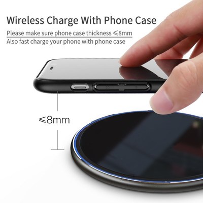 15W Qi Wireless Charger For iPhone 13 12 11 XS X XR 8 Airpod