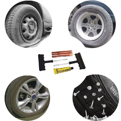 Tire Repair Tools Kit 6Pcs Car Accessories Auto Bike Auto Tu