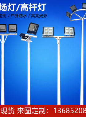 爆品蓝球场照明灯6米8米室外球场专用灯Iled足球场广场路灯户外品