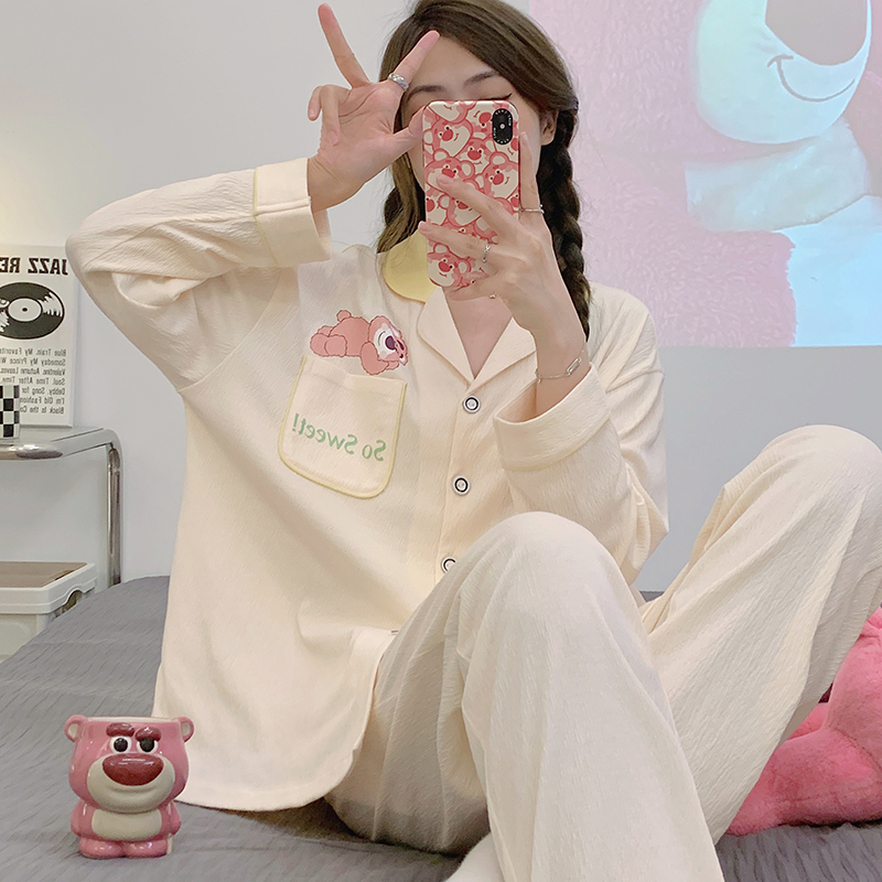 月子服春秋天产后纯棉产q妇哺乳孕妇睡衣夏季薄款3月份4喂奶家居