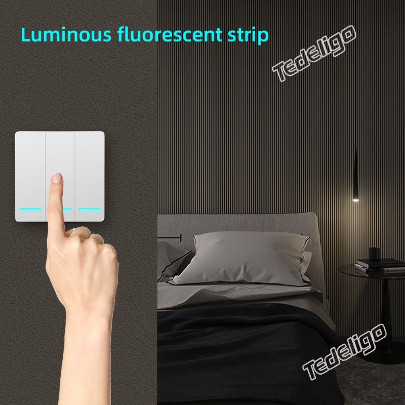 1/2/3 gang 433Mhz Wireless Switch Light Remote Control AC 11