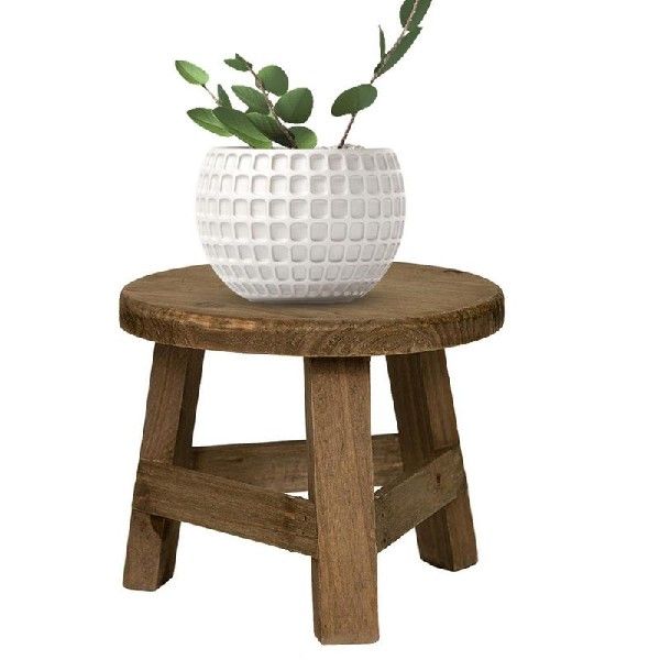 推荐Wooden Stool Plant Stand Mini Kid Stool Fishing Wooden