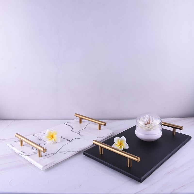 推荐Luxury Resin Bathroom Accessories Set Tray Imitation Mar