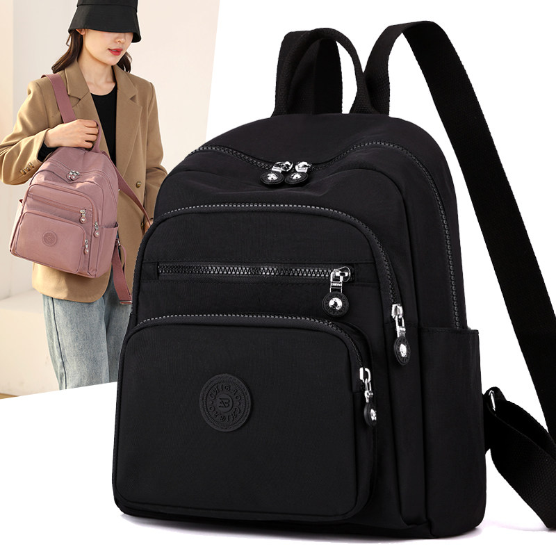 牛津布双肩包女2024新款大容量旅行包时尚通勤帆布百搭学生包背包,箱包皮具/热销女包/男包,双肩背包,淘宝优惠券,粉丝福利购,淘宝优惠卷