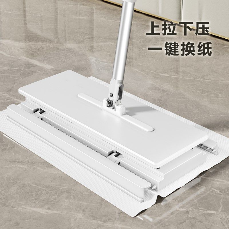 静电除尘纸拖把免手洗夹抹布拖地家用神器洗脸巾二次利用自动换纸,家庭/个人清洁工具,静电除尘拖把,淘宝优惠券,粉丝福利购,淘宝优惠卷