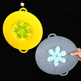 Spill Lid Silicone Pot Anti Overflow Stopper Multifunctional