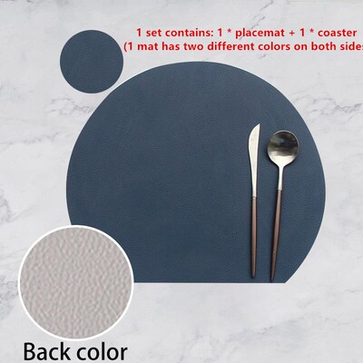 HOT SALE Tableware Pad Placemat Set Semicircle Heat Lnsulati