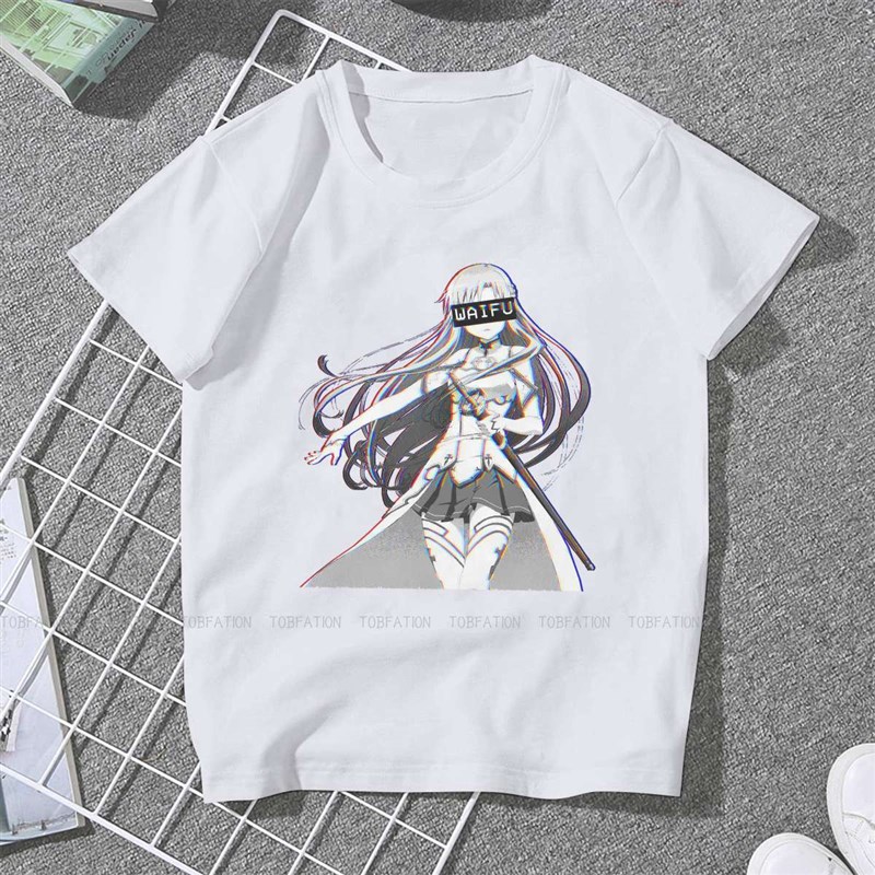 极速Asuna Waifu Women Clothing Sword Art Online Graphic Prin 运动/瑜伽/健身/球迷用品 电竞T恤 原图主图