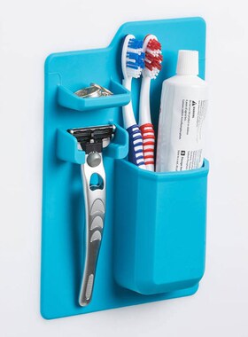 Hanger Organizer Toothbrush-Holder Shaver Shower Bathroom An