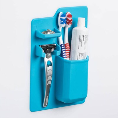 Hanger Organizer Toothbrush-Holder Shaver Shower Bathroom An