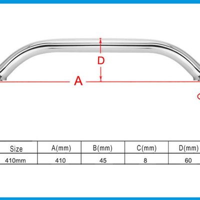 304不锈钢船用防浪扶手 安全防护把手 浴室扶手 船用游艇五金
