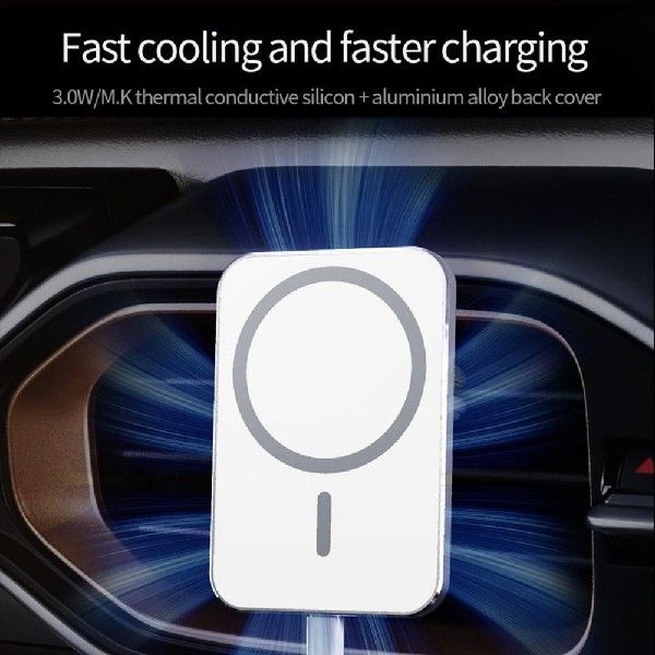 速发15W Qi Car Charger Type C Mobile Phone Magsafing Wireles-封面