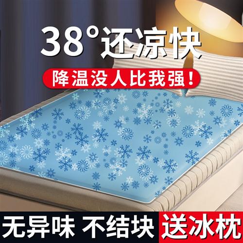 新款水冷床垫冰垫凉席单人宿舍夏降温神器制冷袋水席凉垫家Z用水
