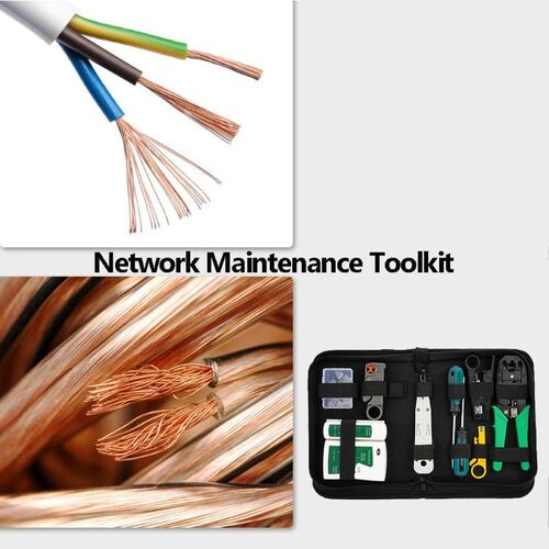 12pc RJ45 RJ11 RJ12 Cable Crimping Tool LAN Network Repair T