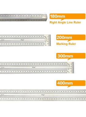 Steel Marking Gauge T-type Ruler Hole Scribing Ruler Woodwor