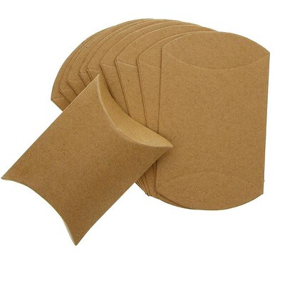 50pcs/lot Kraft house Candy Box Navidad Gift Box Packaging f