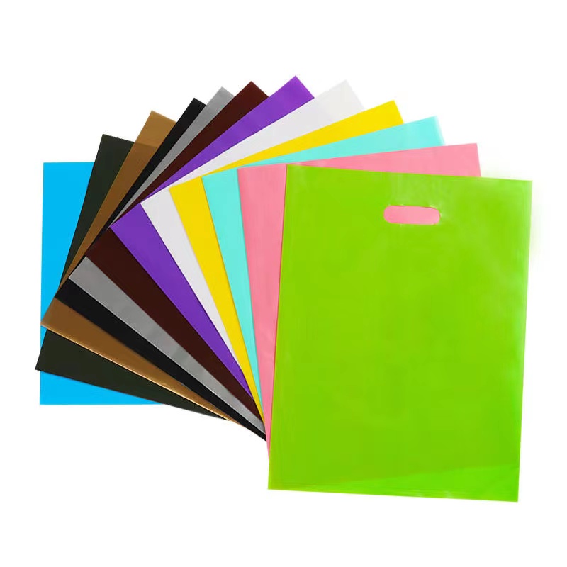 新品20pcs 15x20cm*20x28cm Blank Flat Plastic Bag Clothing Sh