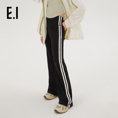 【高弹】ei童装女童运动休闲微喇叭裤春装新品儿童瑜伽裤显瘦外穿