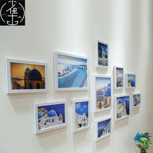 Wall frame multi 速发11pcs decorati wooden picture photo set