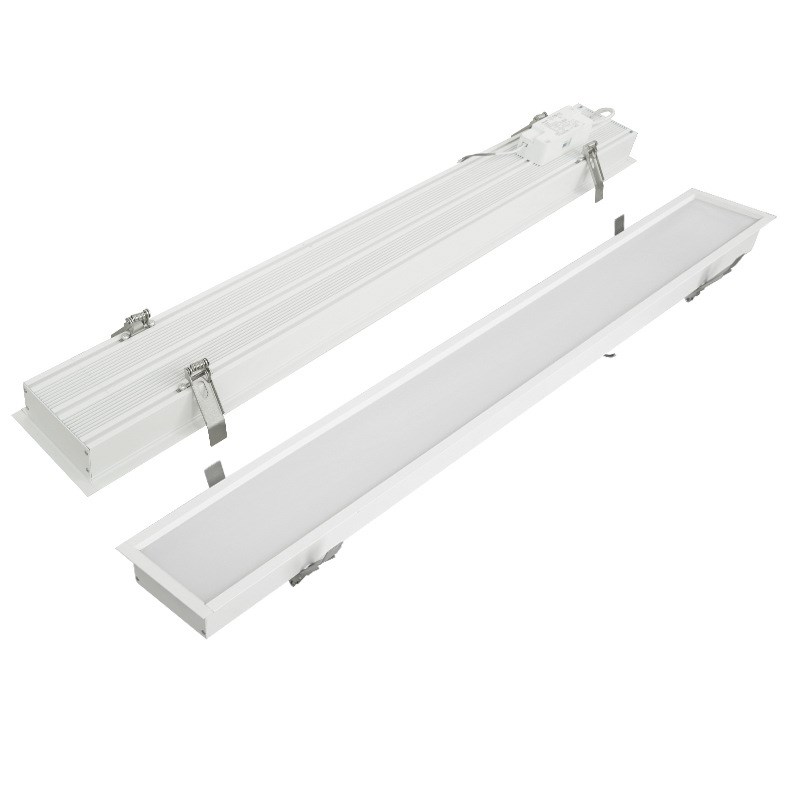 led方通灯办公室长条灯简约现代格珊吊顶商场超市吊方通线条形灯