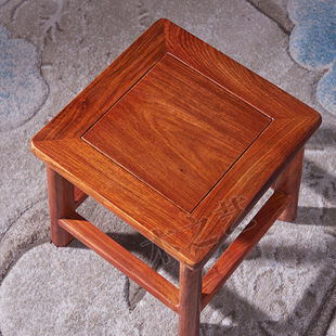 红木凳子家用小方凳客厅实木独板四方凳木凳小板凳中式儿童换鞋凳