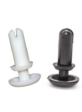 R2-R3膨胀铆钉塑料子母扣黑白色 尼龙固定扣PC板膨胀铆钉风扇卡扣