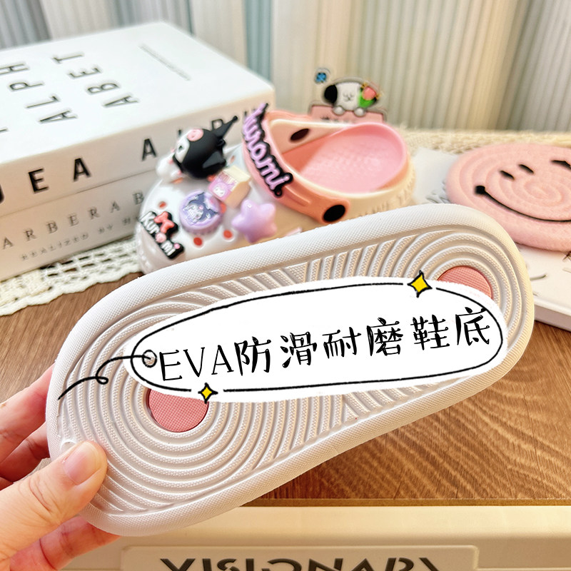 儿童网红拖鞋凉鞋子女孩洞洞鞋搞笑女库洛迷防滑夏天女款游泳一体