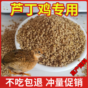 芦丁鸡饲料专用i育雏鹌鹑饲料鸟食下蛋小鸡迷你鹌鹑开口粮产蛋宠