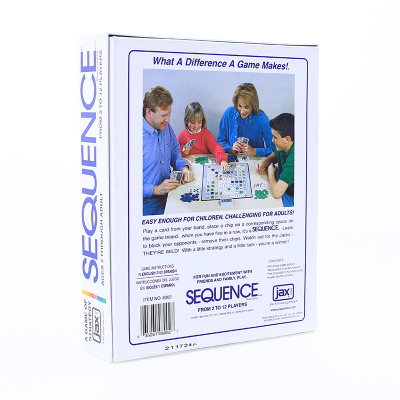 英文版sequence game序列迷阵花式五子棋 智力对抗桌游 棋盘游戏