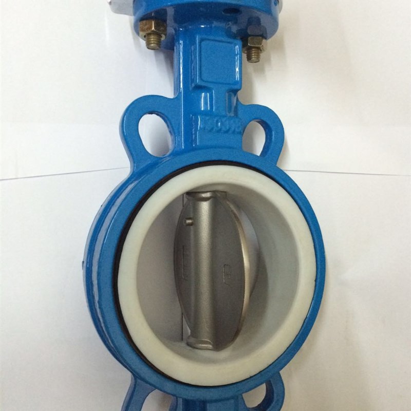 D71X-16铸铁手动手柄对夹式蝶阀DN40 50 65 80 100 125 150 200