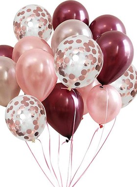 Blue Confetti Latex Balloon Set Happy Birthday Balloons Bou