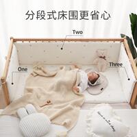 弗貝思嬰兒床床圍防撞軟包寶寶拼接床條兒童護邊圍欄可定制
