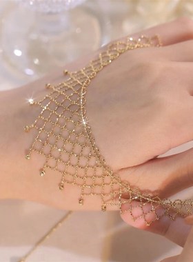 甲状腺术后遮挡神器夏季颈部项链遮脖子蕾丝编织网状宫廷风锁骨链