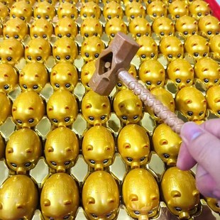 网红洞洞乐80个砸金猪可爱迷你猪猪学校门口摆摊砸奖玩具学生流行