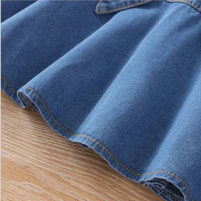 极速Girls Denim Skirt Fashion Blue 2021 New Spring Korean Ve