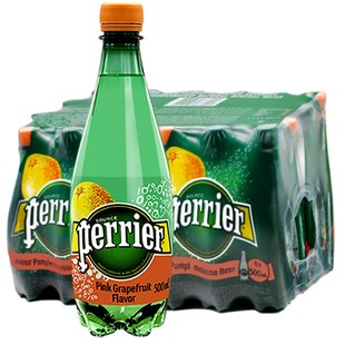 法国进口巴黎水Perrier气泡水330ml 24瓶箱天然矿泉水饮料苏打水