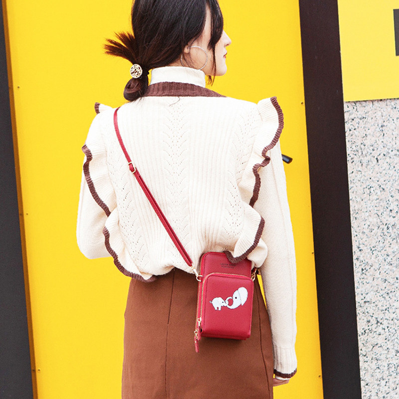 放手机袋可触屏挂脖小巧精致迷你零钱包斜挎小包N包女夏2021新款