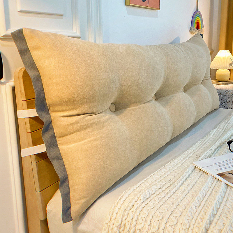 床头靠枕秋冬新款护腰床头软包大靠背防撞可固定可拆洗床上靠垫,居家布艺,床头靠垫,淘宝优惠券,粉丝福利购,淘宝优惠卷