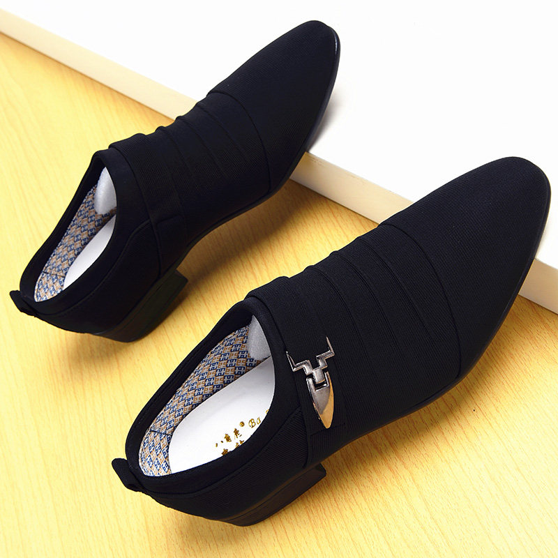 男士皮鞋冬季2021新款尖头无鞋带英伦休闲鞋潮流韩版帆布皮鞋男,流行男鞋,单鞋,淘宝优惠券,粉丝福利购,淘宝优惠卷