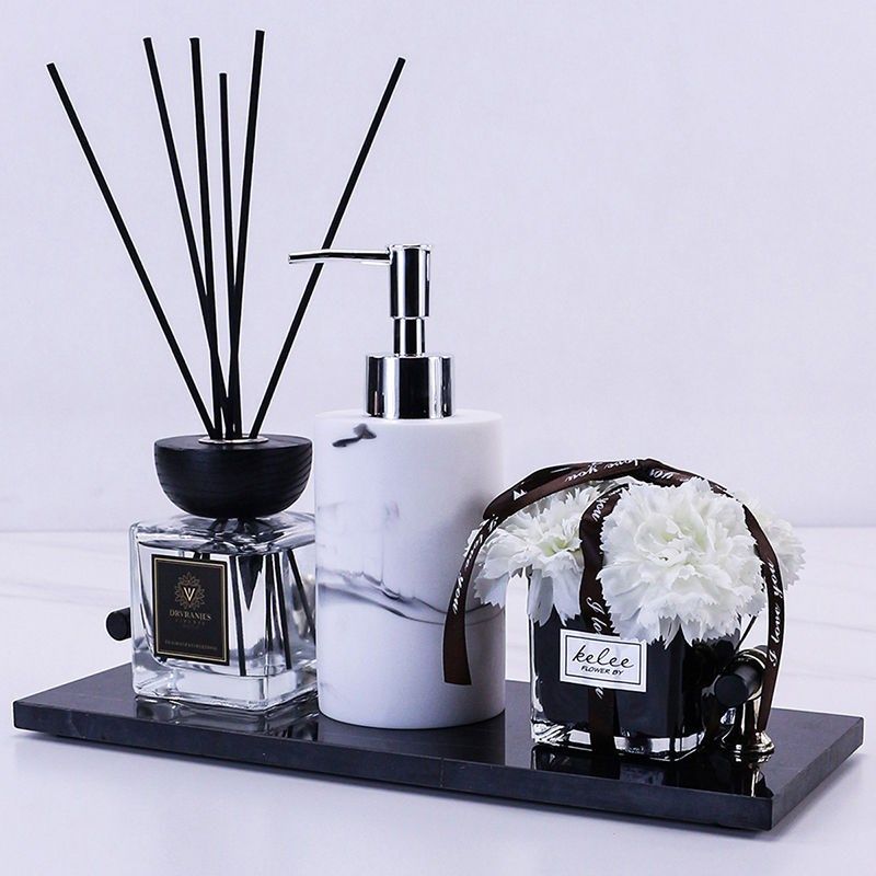卫生间香薰摆件洗手台装饰大理石托盘套装酒店样板间洗手间软饰品,家居饰品,装饰摆件,淘宝优惠券,粉丝福利购,淘宝优惠卷