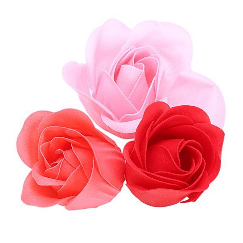 81Pcs Color Mixing Rose Bath Body Flower Floral Soap Scented