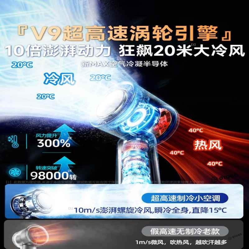 手持小风扇制冷冰鼠空调2024新款小型无叶手提手拿电风扇桌面超静