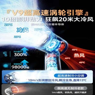 手持小風(fēng)扇制冷冰鼠空調(diào)2024新款 小型無葉手提手拿電風(fēng)扇桌面超靜