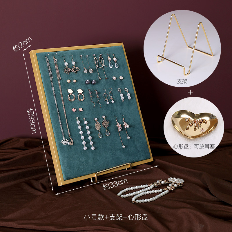 小众高货耳钉挂板饰品耳环耳饰背景展示板收纳挂墙相框展示架珠宝